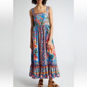 Farm Rio Stitched Garden Maxi Dress
Color: STICHED
GARDEN BLUE